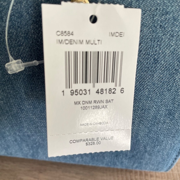 NWT - Coach denim satchel With matching wallet - Picture 4 of 5